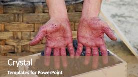  Presentation with unleavened bread grape wine - PPT theme consisting of special staining - grape farmer wine farmer background and a  colored foreground