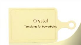  Presentation with plastic - Cool new PPT layouts with special staining - plastic board isolated on white backdrop and a  colored foreground