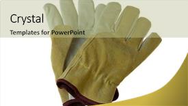  Presentation with history earth globe isolated white - Presentation enhanced with special staining - used gloves isolated on white background and a  colored foreground