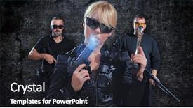  Presentation with battle tactics - Slide deck featuring special tactics team ready background and a dark gray colored foreground