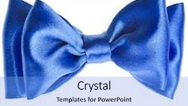  Presentation with blue ribbon bacon festival - PPT layouts with specialformal - blue ribbon bow tie close background and a light blue colored foreground