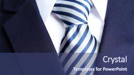  Presentation with tie - Cool new presentation design with specialformal - male jacket with shirt backdrop and a ocean colored foreground