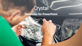  Presentation with automobile - Amazing theme having specialist install car paint protection backdrop and a  colored foreground