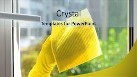  Presentation with speciality chemical - Cool new presentation design with speciality chemical - cleaning windows with special rag backdrop and a  colored foreground