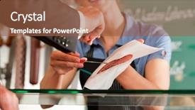  Presentation with co2 increases produce freshness saves fuel - Amazing PPT layouts having specialty food - cropped image of customer checking backdrop and a tawny brown colored foreground