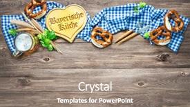  Presentation with rustic - Amazing slide set having specialty food - rustic background for bavarian specialties backdrop and a gray colored foreground