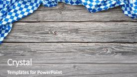  Presentation with oktoberfest - Cool new PPT theme with specialty food - rustic background for oktoberfest backdrop and a gray colored foreground