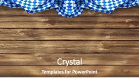  Presentation with oktoberfest - Colorful PPT layouts enhanced with specialty food - rustic background for oktoberfest backdrop and a coral colored foreground