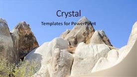  Presentation with cappadocia - Beautiful presentation theme featuring speciel stone formation of cappadocia backdrop and a  colored foreground
