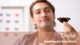  Presentation with new orlenas - Presentation enhanced with specimen collection - student entomologist studying new species background and a coral colored foreground