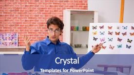  Presentation with gala new orleans - Theme featuring specimen collection - student entomologist studying new species background and a ocean colored foreground