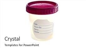  Presentation with specimen - PPT layouts consisting of specimen cup with a blank background and a white colored foreground