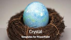  Presentation with blue green - Amazing slide set having speckles - blue green speckled egg backdrop and a wine colored foreground