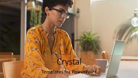  Presentation with research writing - Audience pleasing PPT layouts consisting of specs - focused college student sitting backdrop and a red colored foreground