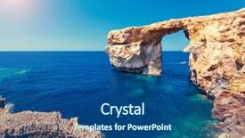  Presentation with sunny sky - Audience pleasing slide set consisting of spectacular - fantastic views of rocky coast backdrop and a ocean colored foreground