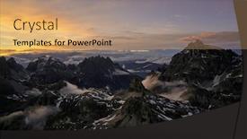  Presentation with spectacular - PPT layouts enhanced with spectacular-aerial-panoramic-view background and a coral colored foreground