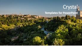  Presentation with spectacular - Cool new PPT layouts with spectacular aerial view backdrop and a seafoam green colored foreground