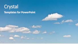  Presentation with spectacular - Presentation design consisting of spectacular cloudscape summer sun background and a teal colored foreground