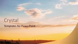  Presentation with spectacular - Theme with spectacular-colorful-sunset-with-cloudy background and a lemonade colored foreground