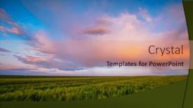  Presentation with weather storm - Slide deck with spectacular-storm-clouds-over background and a  colored foreground