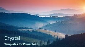  Presentation with spectacular - PPT theme enhanced with spectacular-summer-sunset-scene background and a ocean colored foreground