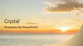  Presentation with spectacular - Presentation design having the sea in thessaloniki background and a lemonade colored foreground