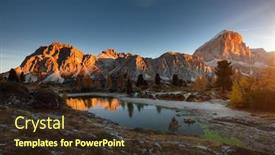  Presentation with spectacular - Presentation design having spectacular view of the limides lake and mt tofana di rozes from falzarego pass location cortina d'ampezzo dolomiti italy europe scenic image of idyllic sundown discover the beauty of earth background and a tawny brown colored foreground