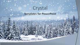  Presentation with spectacular - Presentation design with spectacular-winter-landscape-with-snowy background and a light blue colored foreground