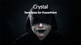  Presentation with scary lion - Audience pleasing theme consisting of specter - scary figure in hooded cloak backdrop and a black colored foreground