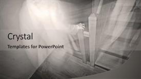  Presentation with ghost - PPT layouts consisting of spectro - ghost going downstairs background and a light gray colored foreground