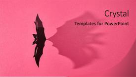  Presentation with handcraft - Beautiful theme featuring spectro - handcraft paper bat backdrop and a coral colored foreground