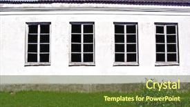  Presentation with house window - Audience pleasing theme consisting of spectro - house with black window backdrop and a  colored foreground