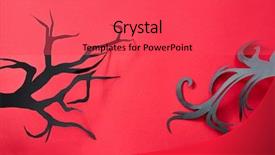  Presentation with handcraft - Slide deck consisting of spectro - pattern of black handcraft paper background and a red colored foreground