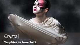  Presentation with holly ghost - Theme featuring spectro - sexy ghost in white material background and a  colored foreground