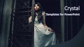  Presentation with cemetery - Amazing PPT theme having spectro - witch from a crypt backdrop and a  colored foreground