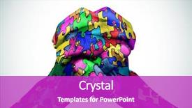  Presentation with autism - Audience pleasing theme consisting of spectrum - man hands put together patterned backdrop and a purple colored foreground