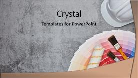  Presentation with construction design - Slide deck having spectrum business - white construction helmet hard hat background and a light gray colored foreground