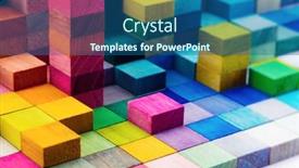  Presentation with multi - Beautiful PPT layouts featuring spectrum of stacked multi-colored wooden blocks background or cover for something creative diverse expanding rising or growing shallow depth of field backdrop and a ocean colored foreground