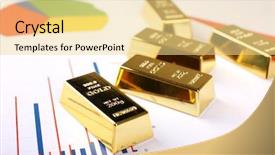  Presentation with balance - Beautiful slide deck featuring gold bullion on documents background backdrop and a blonde colored foreground