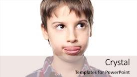  Presentation with language - Slide set consisting of speech language pathologist - portrait of cute little boy background and a lemonade colored foreground