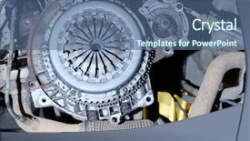  Presentation with repair - Slide set consisting of speed access - image of an unassembled transmission background and a ocean colored foreground