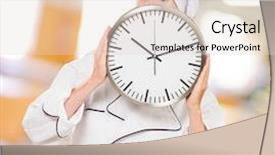  Presentation with chef - Presentation theme consisting of speed accuracy - female chef hiding behind background and a lemonade colored foreground