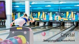  Presentation with bowling - PPT layouts having speed accuracy - rear view of a young background and a light gray colored foreground