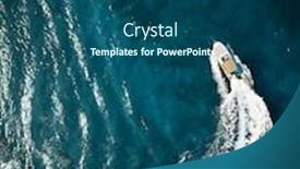  Presentation with speed - Presentation design with speed-boat-in-mediterranean-sea background and a ocean colored foreground