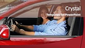  Presentation with dance beautiful couple dancing ballroom - Amazing theme having beautiful young couple in car backdrop and a tawny brown colored foreground