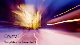  Presentation with motion - PPT theme having speed drugs - oslo street car at night background and a lemonade colored foreground