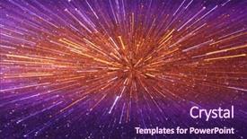  Presentation with colorful abstract movable - PPT theme consisting of science poster - speed effect abstract colorful background background and a  colored foreground