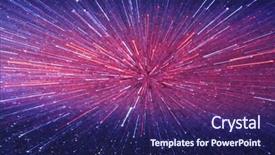  Presentation with science abstract - Colorful PPT layouts enhanced with science poster - speed effect abstract colorful background backdrop and a navy blue colored foreground