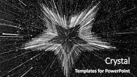  Presentation with speed - Audience pleasing theme consisting of speed effect blurry silver star backdrop and a dark gray colored foreground