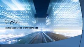  Presentation with blue night - Presentation design with art chaos lines curves - speed motion at night background and a light blue colored foreground